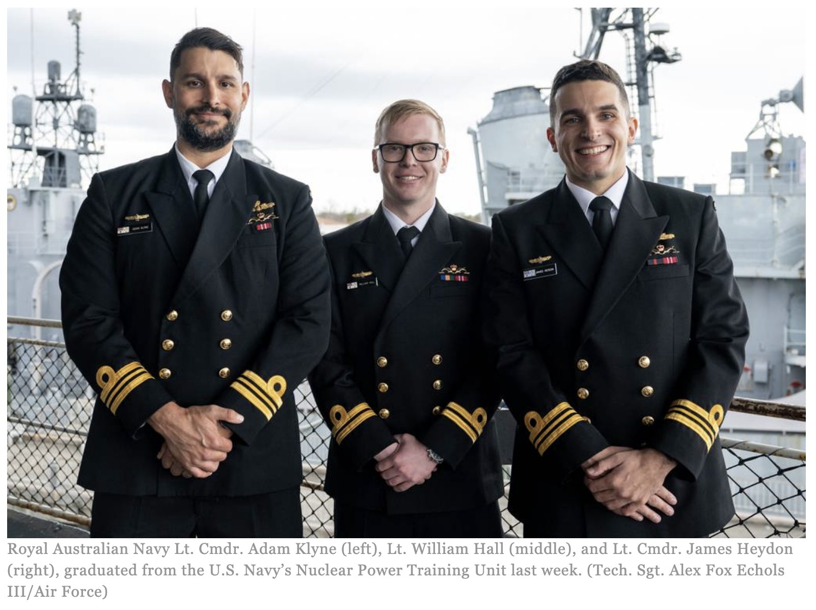 Australian officers graduate from Navy’s Nuclear Power Training Unit ...